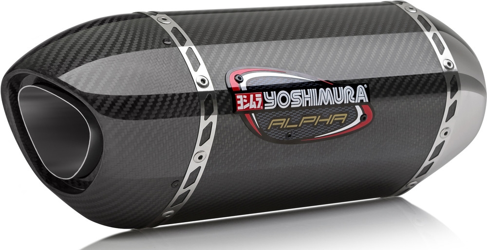 Yoshimura 11670BM221 Alpha T Street Series Slip-On - Carbon Fiber Muffler Car...