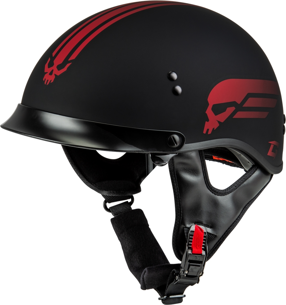 Casco de retribución GMAX HH-65 con casco Peak Street 1/2 DOT - Imagen 2 de 3