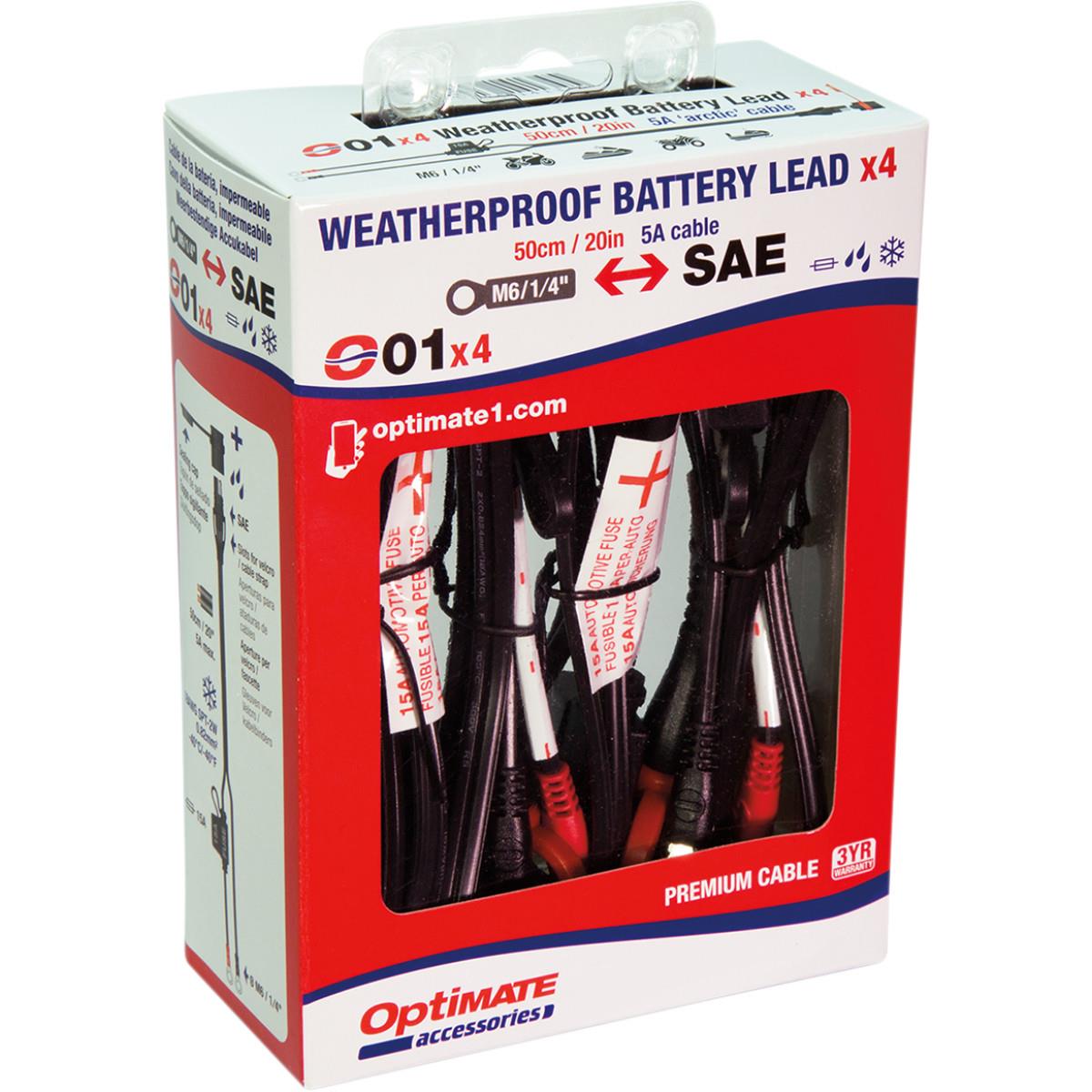 Tecmate Optimate Cable 1/4in. Ring O1X4