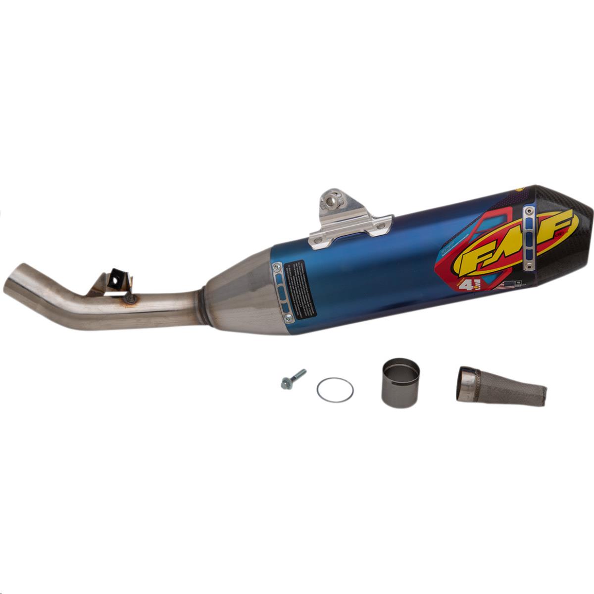 FMF Racing 041587 Factory 4.1 RCT Slip-On - Blue Titanium Muffler - Carbon En...