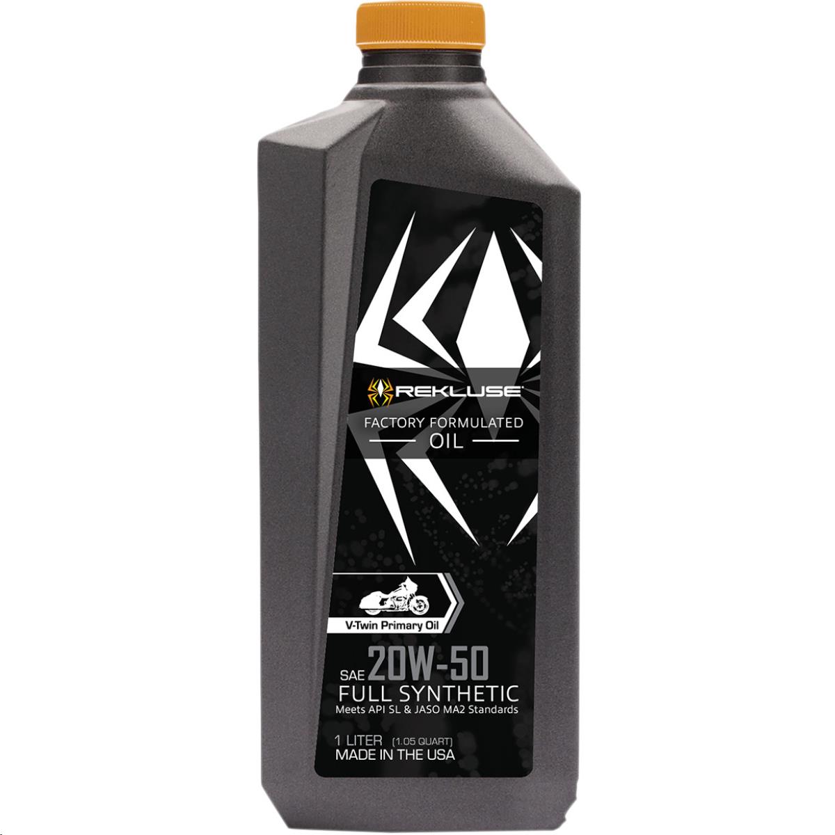 Rekluse RMS-1099003 High-Performance Full Synthetic Primary Oil - 20W50 - 1L.