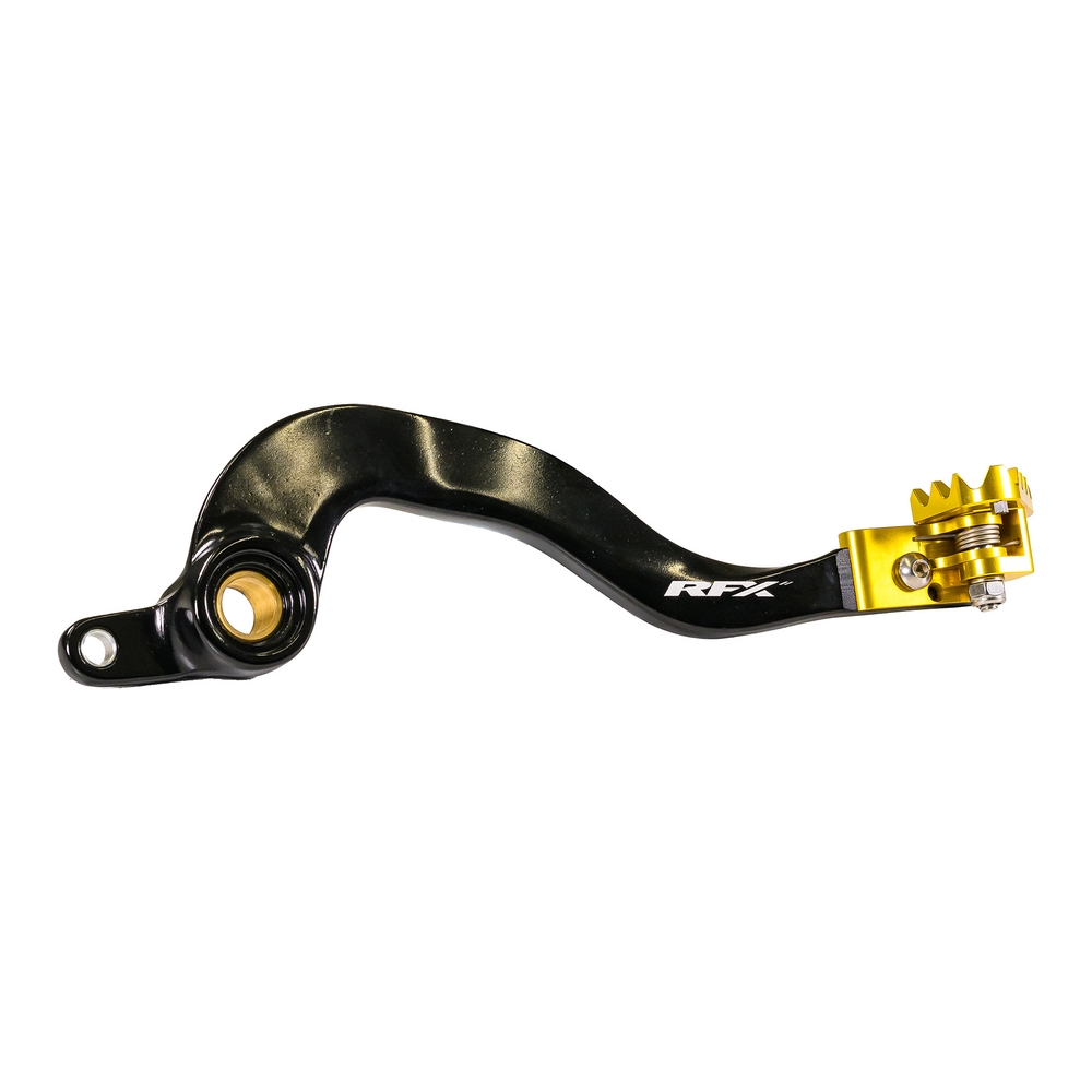 RFX FXRB 30100 99YL Pro Series Rear Brake Pedal with Folding Tip - Yellow