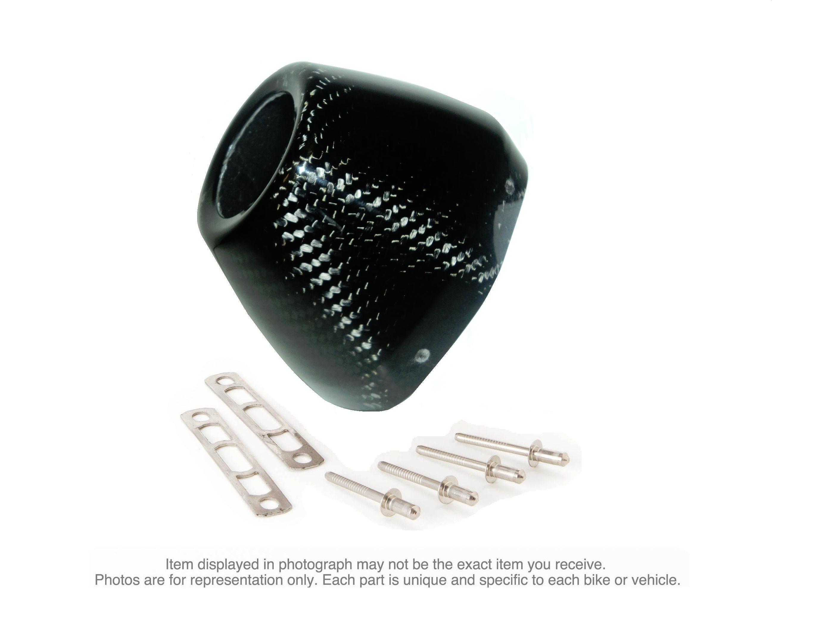 FMF Racing 040643 End Cap Kit for Factory 4.1RCT - Carbon Fiber