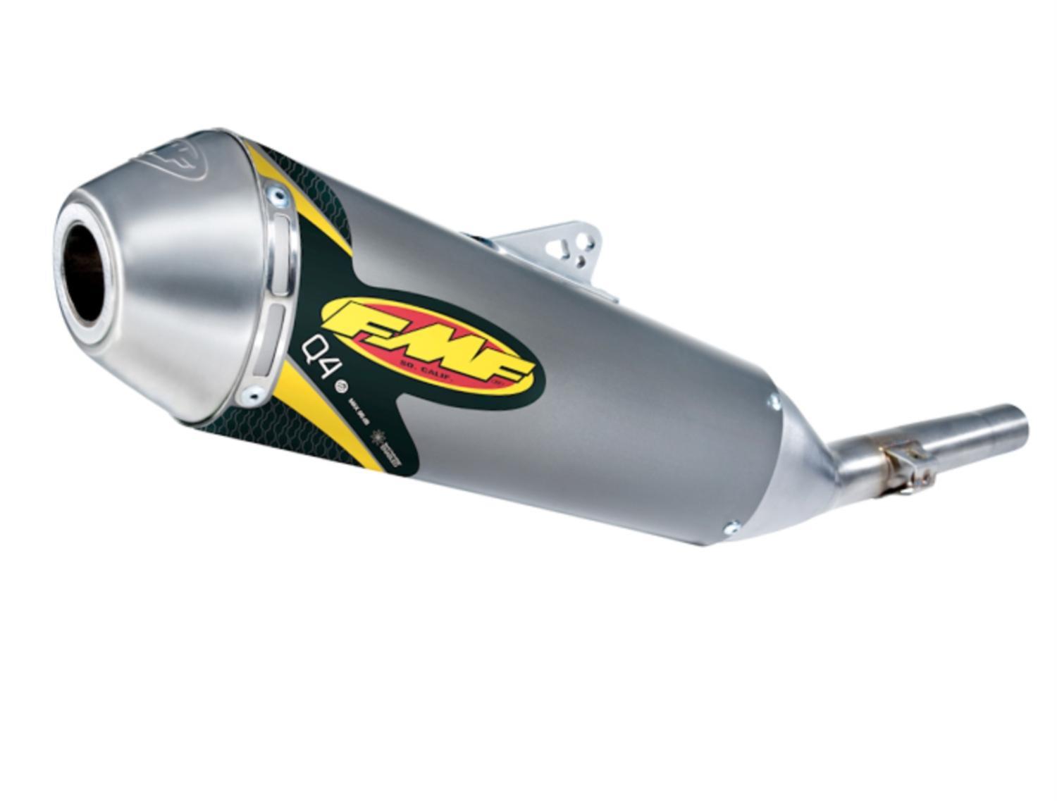 FMF Racing 042321 Q4 Spark Arrestor Slip-On - Stainless Midpipe