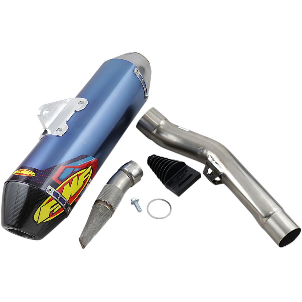 FMF Racing 042376 Factory 4.1 RCT Slip-On - Anodized Titanium Muffler Blue