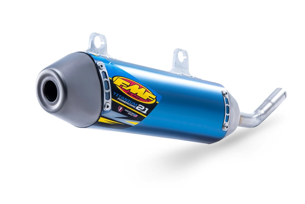 FMF Racing 024089 PowerCore 2.1 Silencer - Titanium Blue