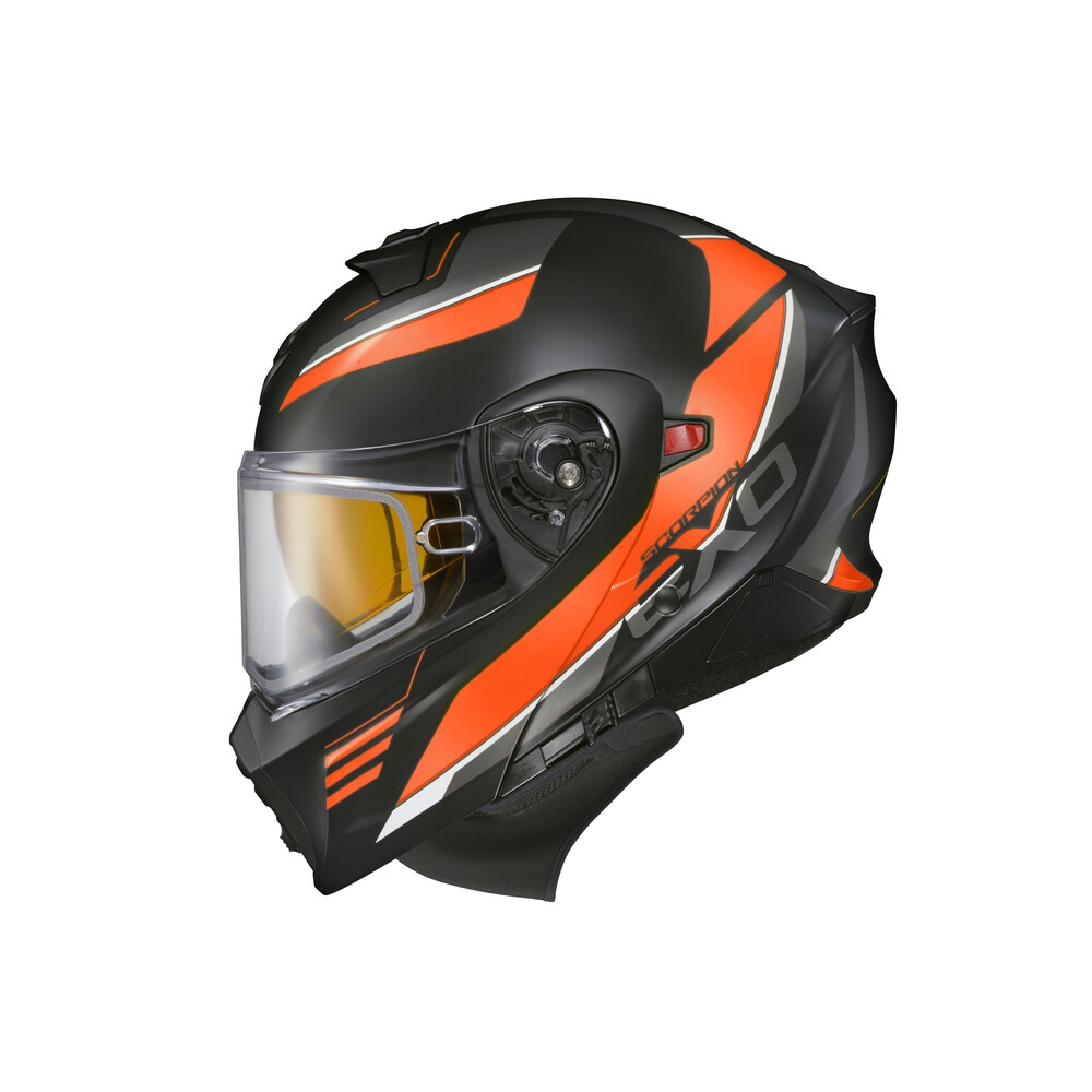 orange scorpion helmets Scorpion EXO-AT930 Modulus Helmets with Dual Lens Shield XL Orange