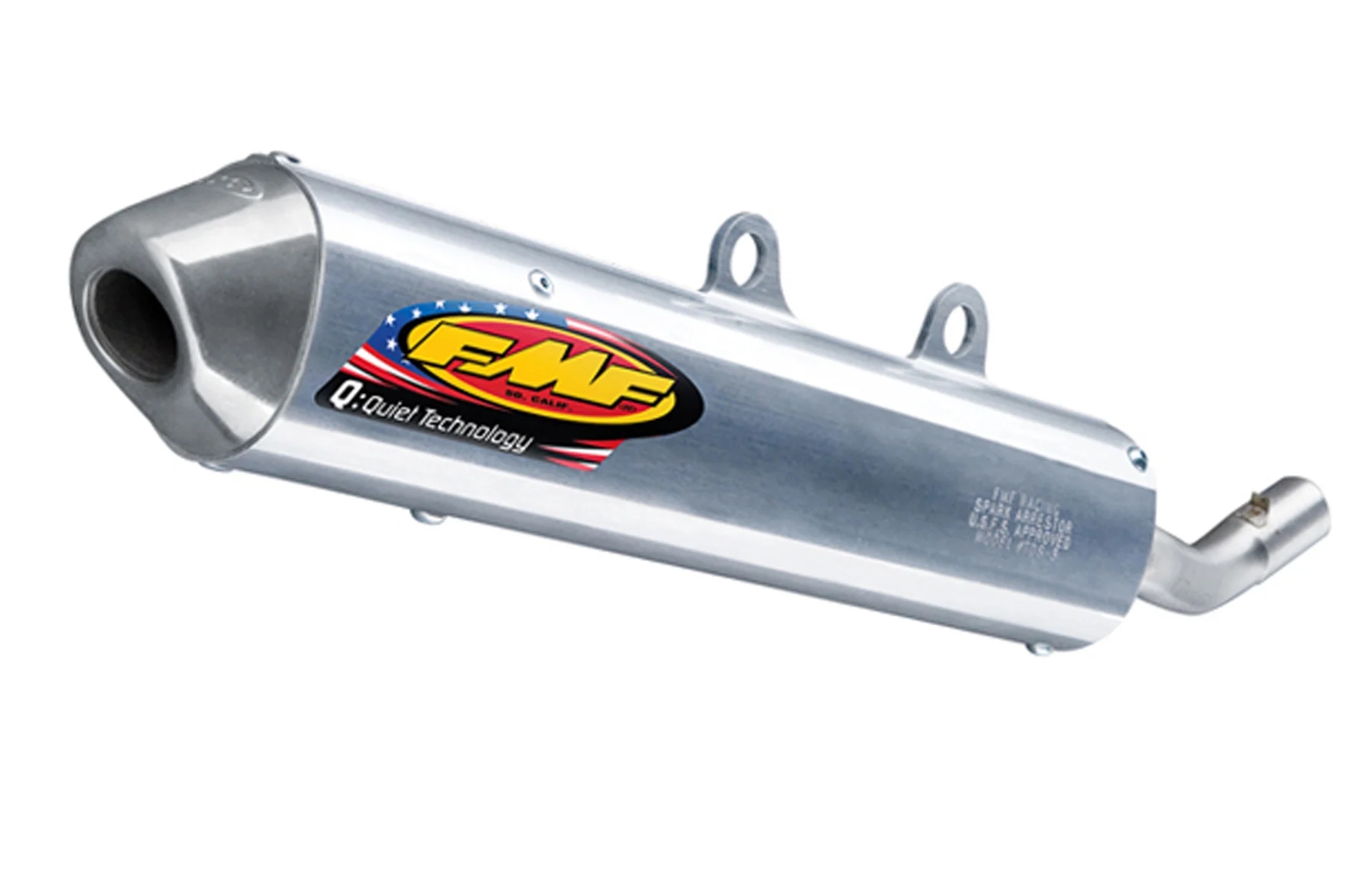 FMF Racing 025173 Q4 Spark Arrestor Slip-On Muffler Natural