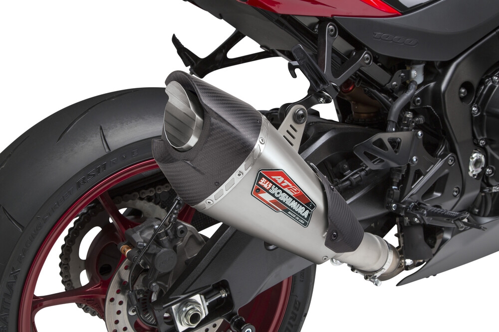 Yoshimura 11182BP521 AT2 Street Series Slip-On - Stainless Steel Muffler Natural
