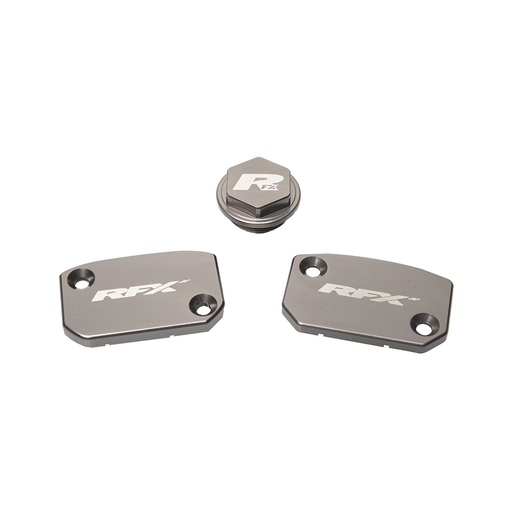 RFX FXRC 52000 99H2 Brake Reservoir Cap Kit - Gray