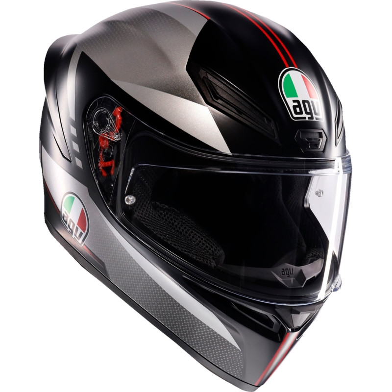 Cascos de regazo AGV K1 S negro plata S-2X DOT - Imagen 2 de 2