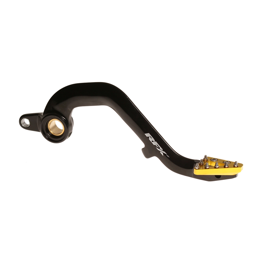 RFX FXRB 30501 99YL Pro Series Rear Brake Pedal with Solid Tip - Yellow