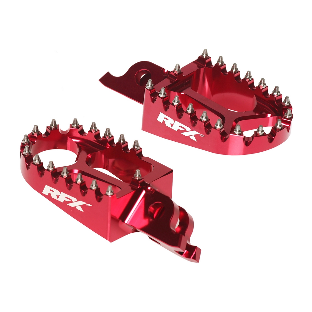 RFX FXFR 50500 99RD Pro Series Aluminum Footpegs - Red