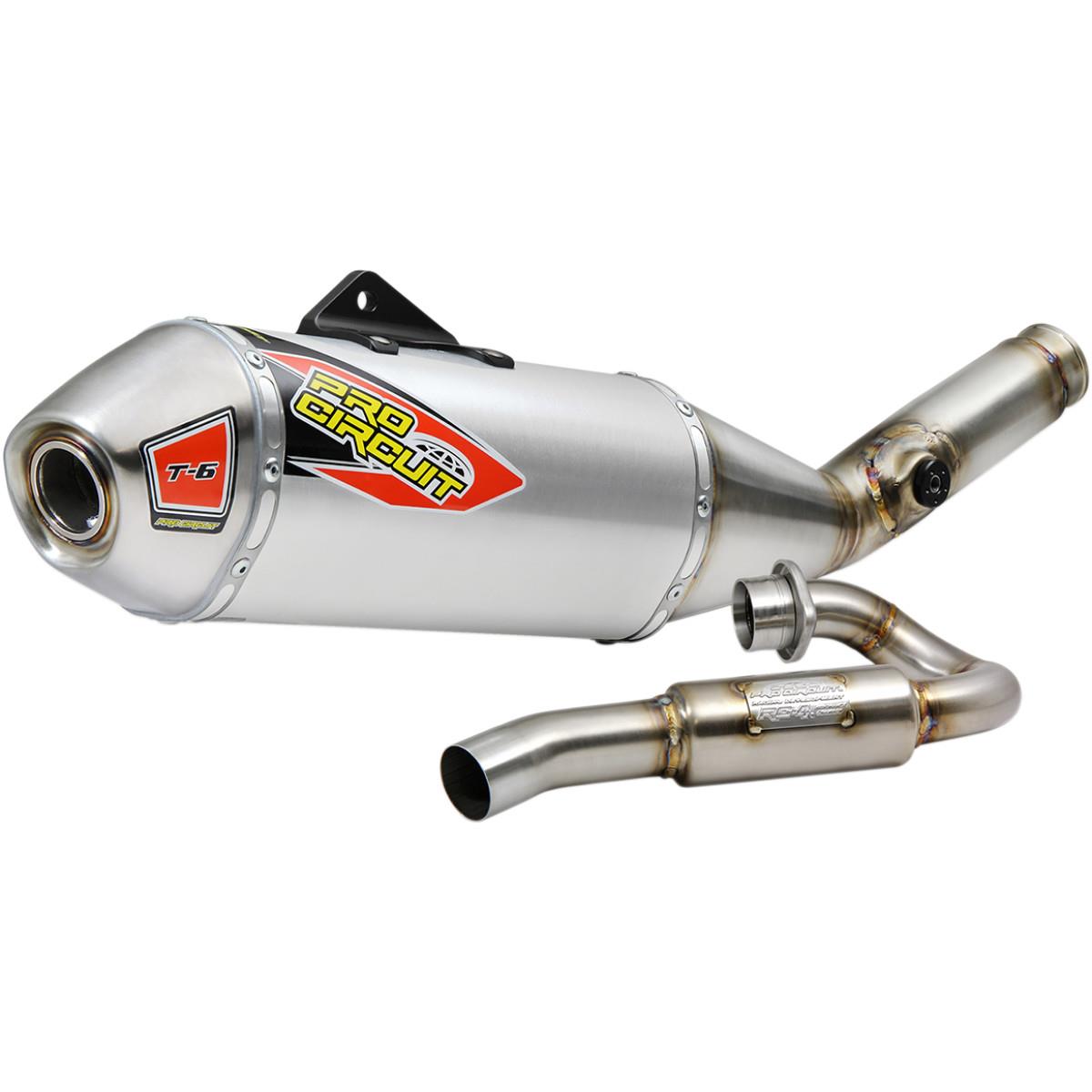 Pro Circuit 0121945G T-6 Full System - Aluminum Muffler with Spark Arrestor N...