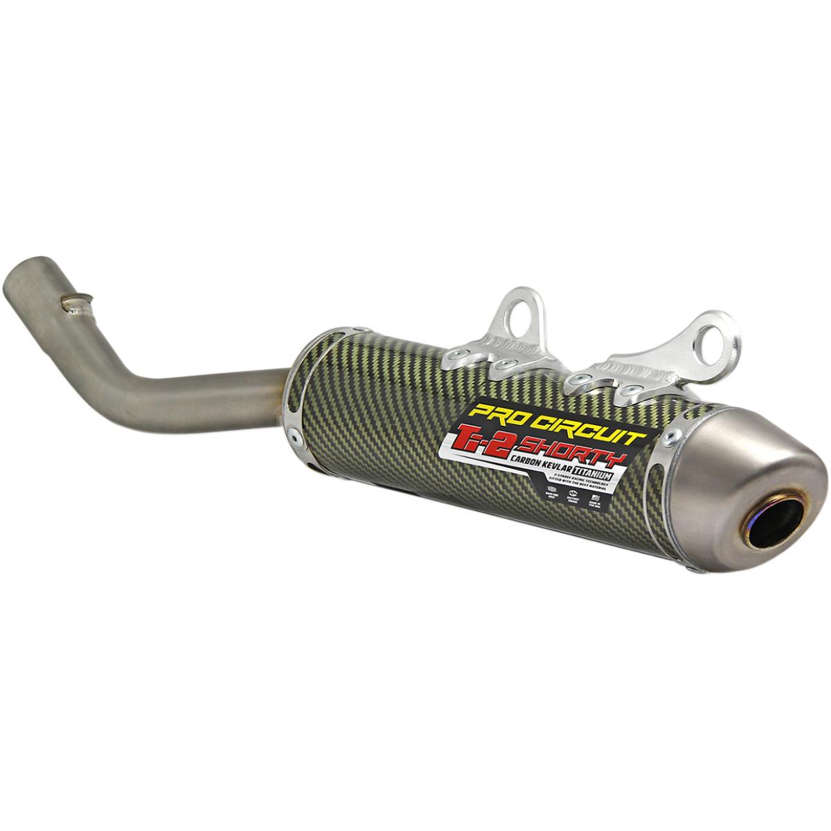 Pro Circuit 1151912K TI-2 Shorty Silencer Carbon