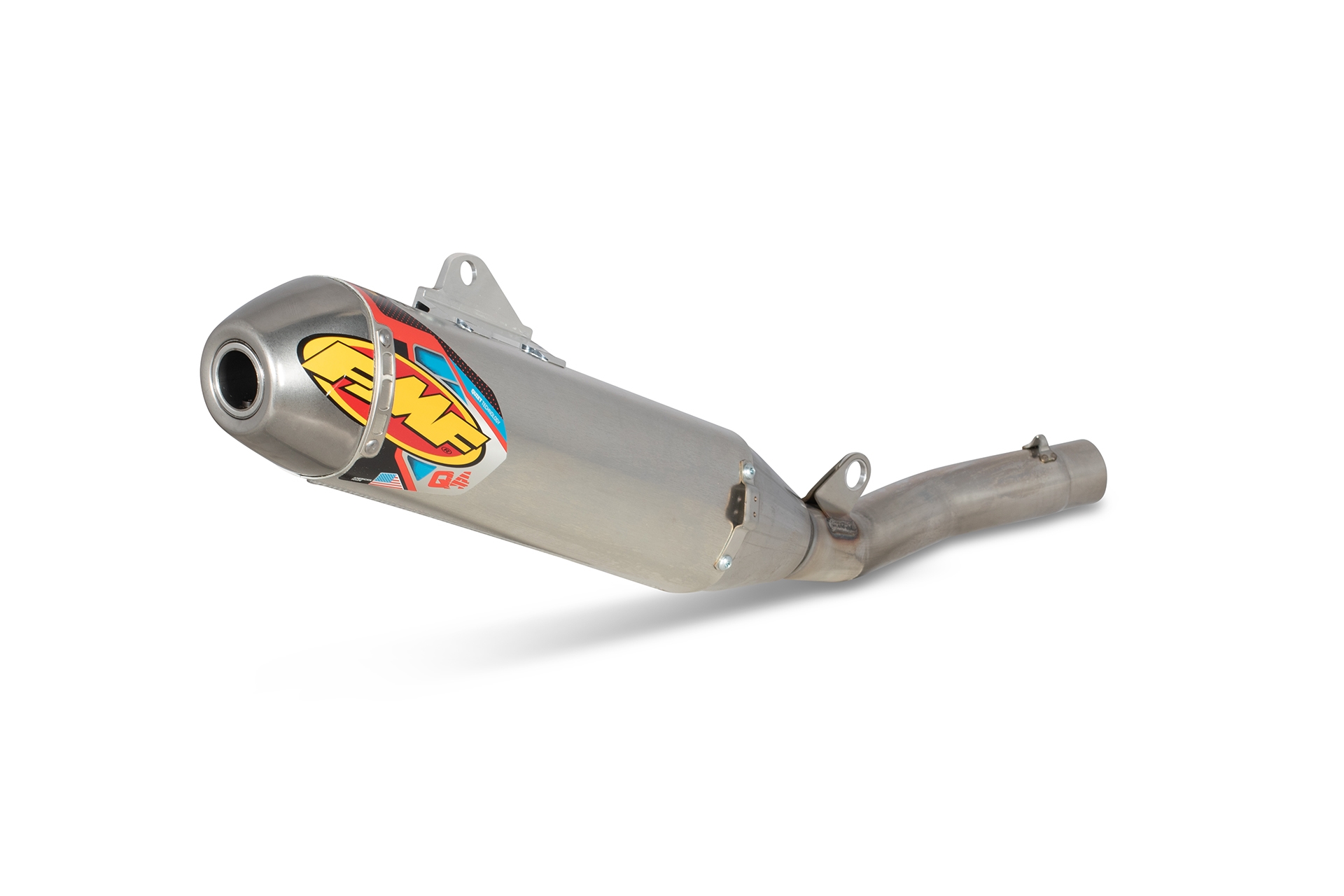 FMF Racing 044452 Q4 HEX Spark Arrestor Slip-On Natural