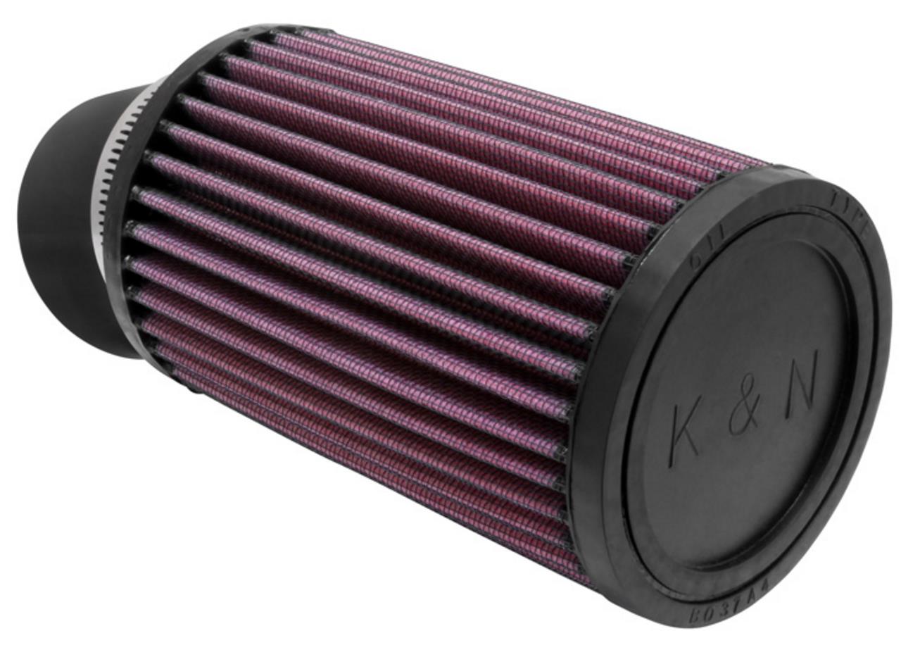 K&N Engineering RU-1770 Universal Round Straight Air Filter - Rubber End Cap