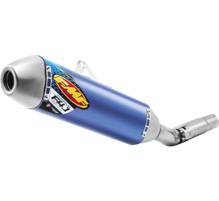 FMF Racing 042383 Factory 4.1 RCT Slip-Ons - Titanium Blue